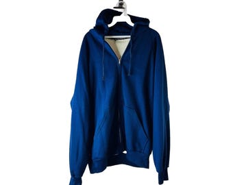 Giacca con cappuccio e cerniera termica isolata XL da uomo anni '80, streetwear sbiadito, giacca con cappuccio da uomo, giacca con cappuccio vintage isolata