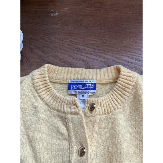 90s Pendleton Womens Medium Petite Lambswool Knit… - image 4