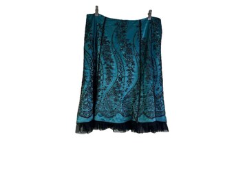 Y2K Whimsigoth Fairy Rock Damen 10 Sheer Overlay Verzierter Tuelle, Damen Rock Verziert, Vintage Whimsigoth Rock, Überrock