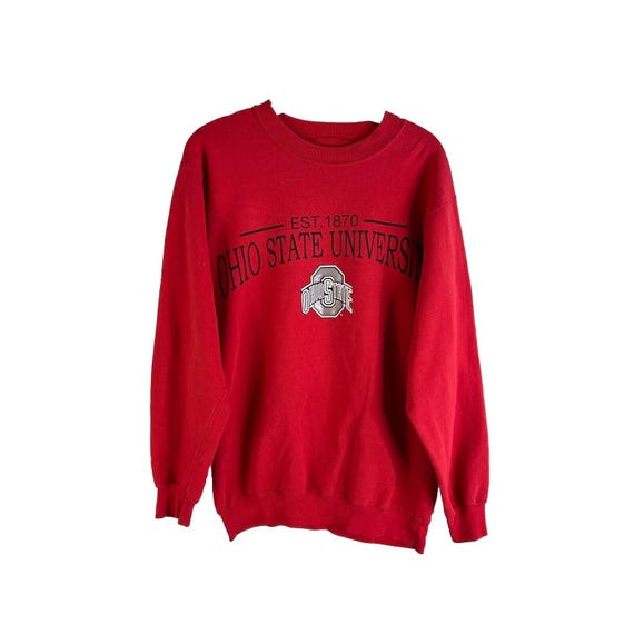 90s Mens Medium Ohio State University Faded Crewn… - image 1