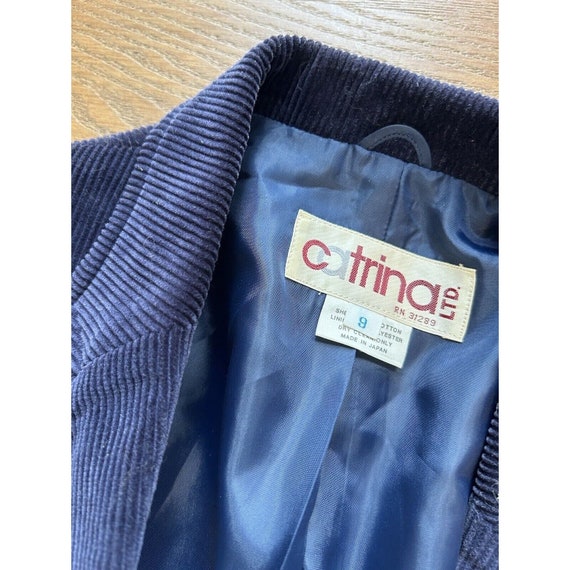 80s Womens Medium Wide Whale Corduroy Elbow Patch… - image 4