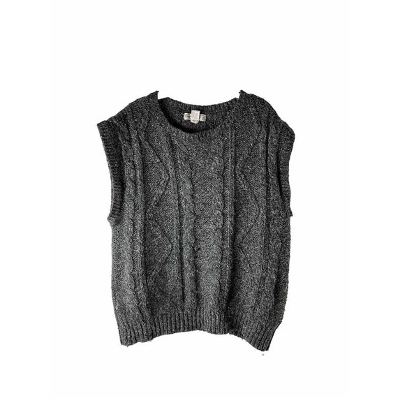 80s Gap Clothing Co Mens Medium Wool Cable Knit S… - image 1