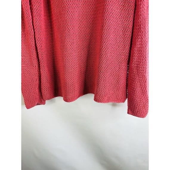 90s Eddie Bauer Womens Large Cotton Open Knit Bag… - image 2