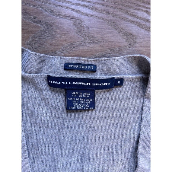 90s Ralph Lauren Womens Medium Merino Wool Lightw… - image 7