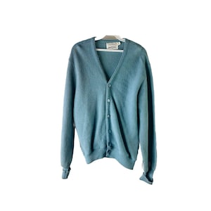 1960s Mod Vintage Alpaca Wool Hipster Cardigan Sweater