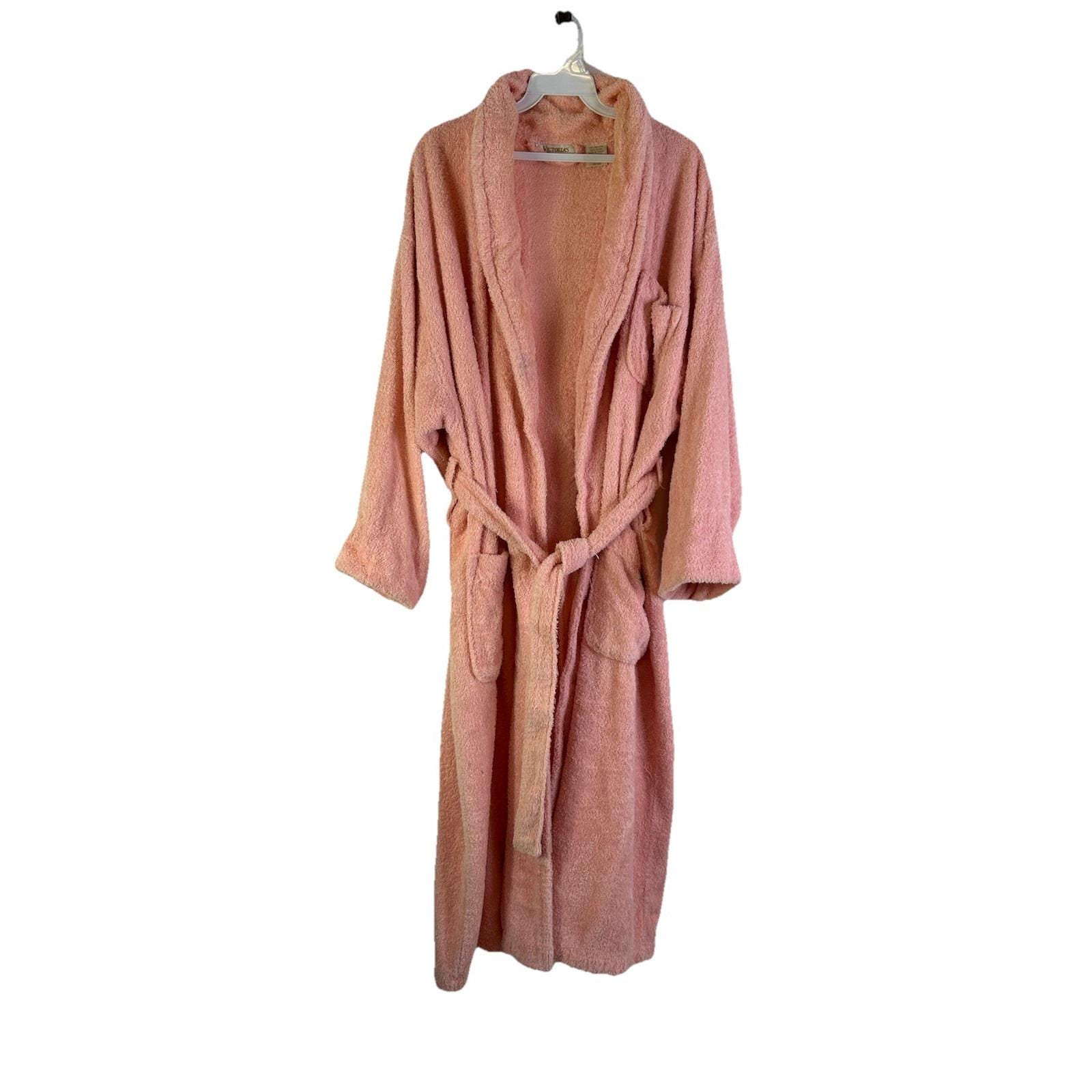 victoria's secret pink stripe fluffy short dressing gown Pink Iconic Stripe Cosy Short Dressing Gown
