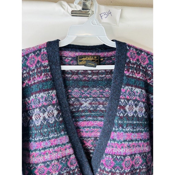 80s Eddie Bauer Mens Medium Wool Fair Isle Knit Dad Cardigan Sweater Eddie Bauer Mens Sweater Vintage Dad Sweater Fair Isle Cardigan Etsy UK
