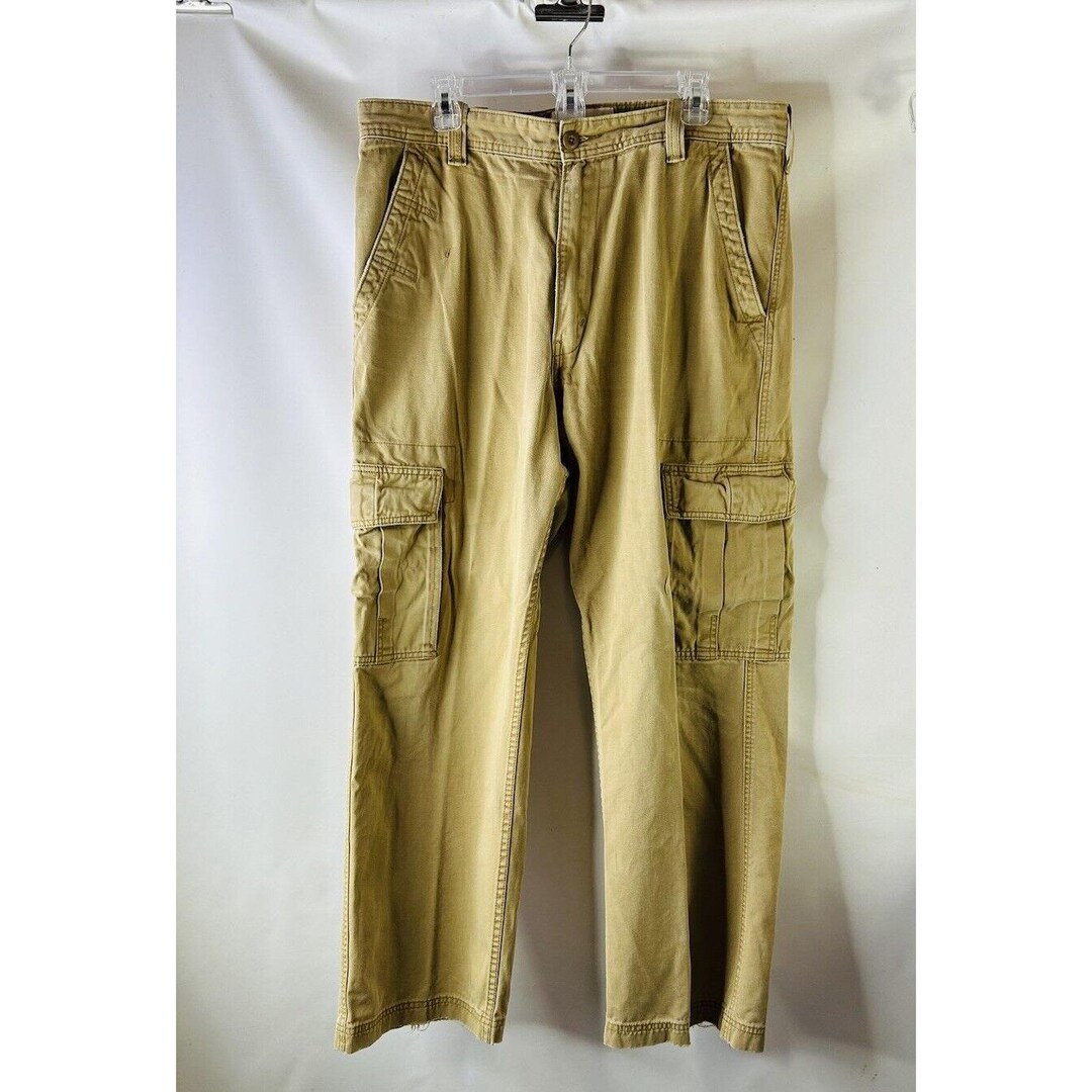 極太00s LEVI'S CARGO バギーカーゴパンツ W32L32 Y2K Y2K Levis Baggy Cargo Chino Pants Mens 36x32 Streetwear Skater