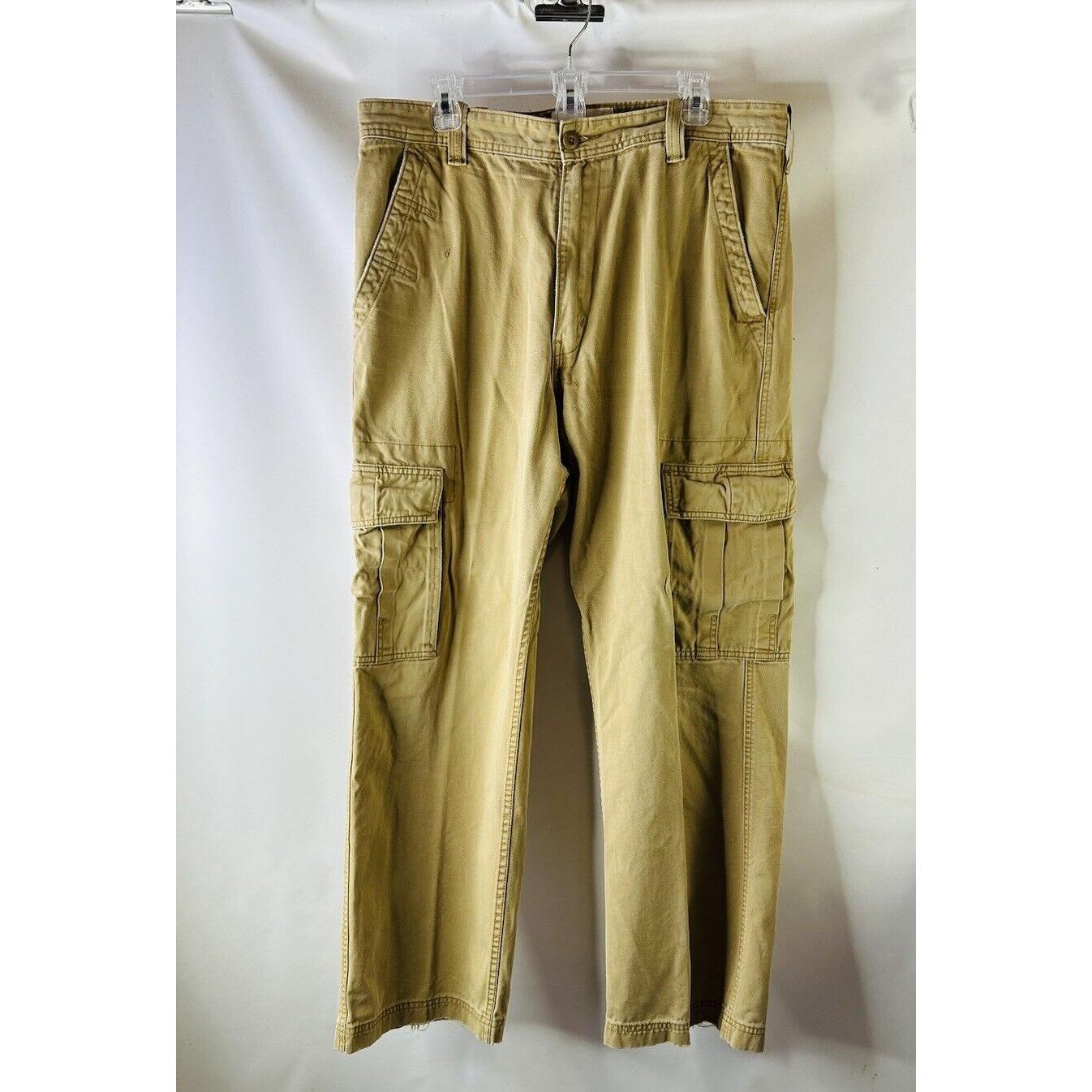 Y2K Levis Baggy Cargo Chino Pants Mens 36x32 Streetwear Skater