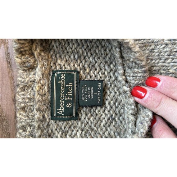 90s Abercrombie & Fitch Wool Sweater Mens Large Fitted Color Block Grunge, Abercrombie Mens Sweater, Mens Knit Sweater, Wool Sweater View 3