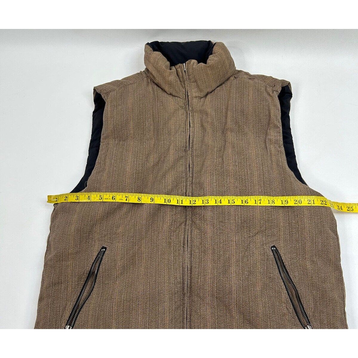 90s Eddie Bauer Mens Large Goose Down Fill Reversible Puffer Vest