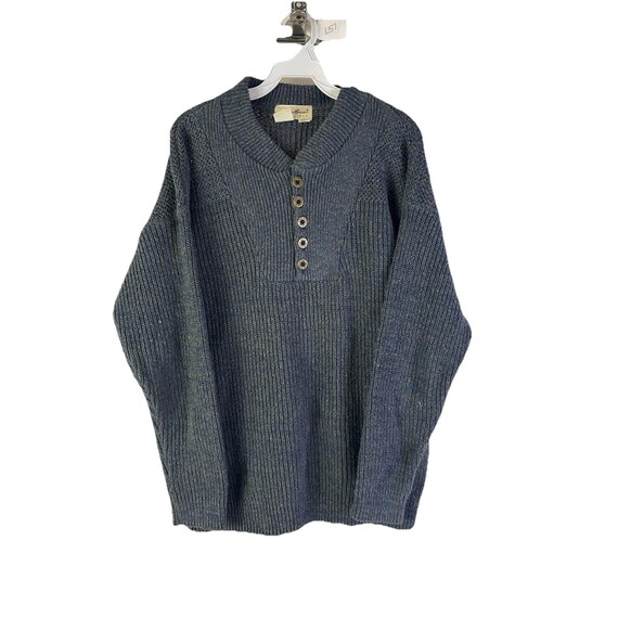 90s Eddie Bauer Waffle Knit Henley Sweater, Mens Medium - Etsy Canada