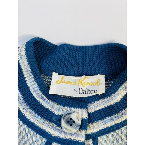 1970s Womens 8 Diamond Argyle Knit Twinset Cardig… - image 7