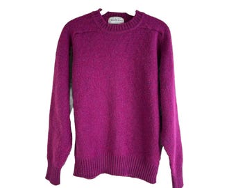 60s Saks Fifth Avenue Womens Medium Wool Lightweight Knit Blank Sweater, Saks Fifth Avenue Womens Sweater, Vintage Wool Blank Sweater