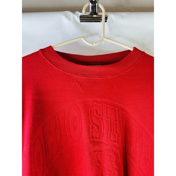 90s Mens 2XL Ohio State Buckeyes Embossed Faded C… - image 4