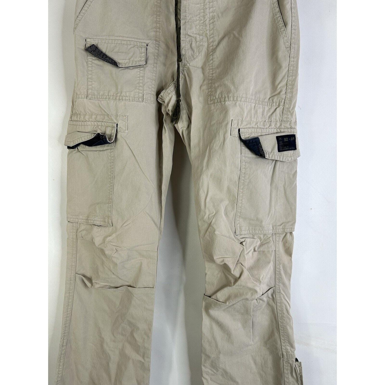 90s Abercrombie & Fitch Womens 0 Baggy Cargo Tactical Pants Skater