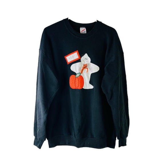 HEBBE Felpa Donna Halloween Fantasma – Maglione Girocollo Con Grafica, Casual Autunno