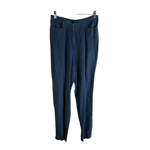 Eileen Fisher, 90s Eileen Fisher Womens Medium Linen Baggy Pull On Pants Lagenlook Art, Eileen Fisher Womens Pants, Vintage Pull On Pants, Lagenlook Pants