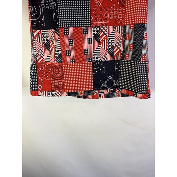 70s Rockabilly Patriotic Patchwork Dagger Collar … - image 6