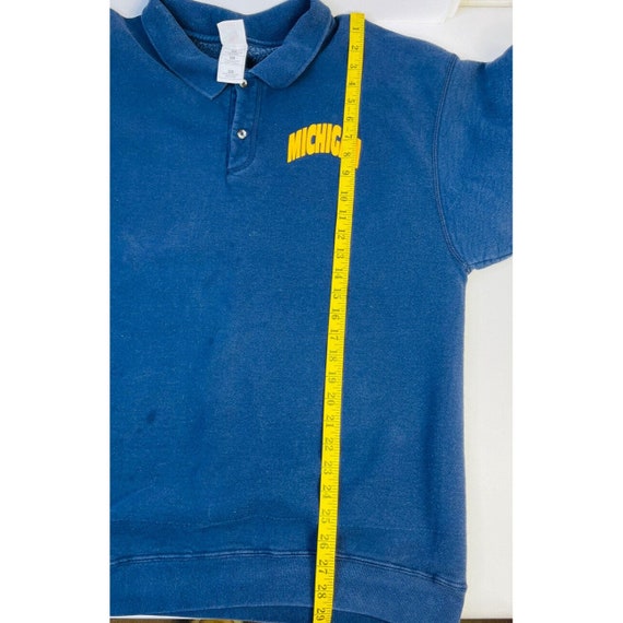 90s Mens XL University of Michigan Faded Collared… - image 8