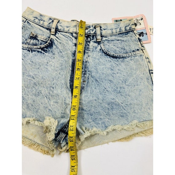 NOS 80s Womens 11/12 Acid Washed Cut Off High Ris… - image 7