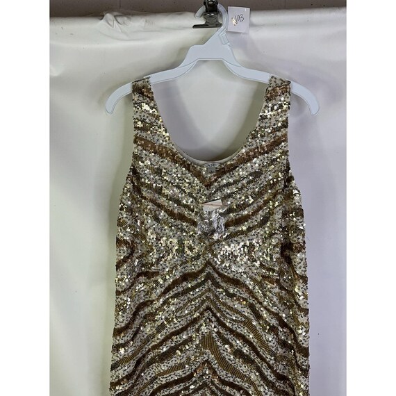 Deadstock Y2K Cache Womens Large Sequin Animal Pr… - image 4