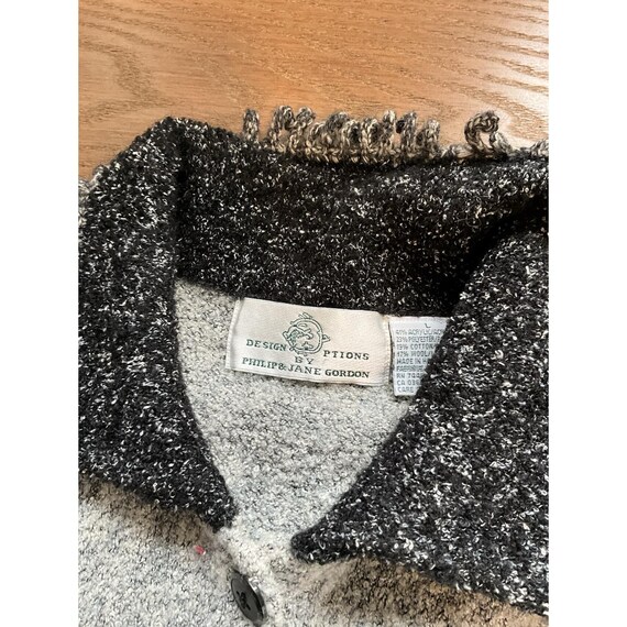 90s Design Options Womens Large Color Block Fring… - image 5