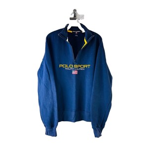 【90s】【vintage】 polo Ralph Lauren sweat Vintage 90s Polo Ralph Lauren USA Packable Hooded Sweatshirt