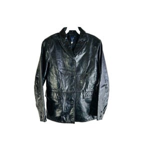 Vintage Gap Leather Jacket - Etsy