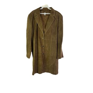 Grunge Leather Trench Coat - Etsy