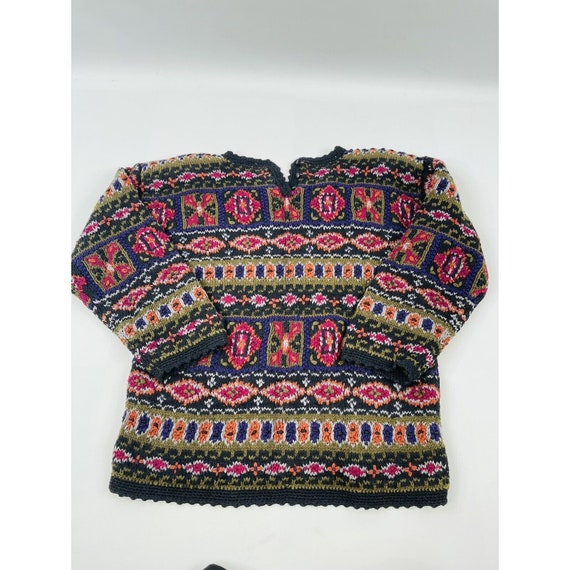 90s Streetwear Womens Large Floral Knit Coogi Sty… - image 6