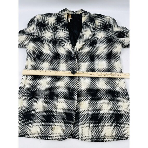 90s Pendleton Womens 14 Wool Gingham Plaid Button… - image 4