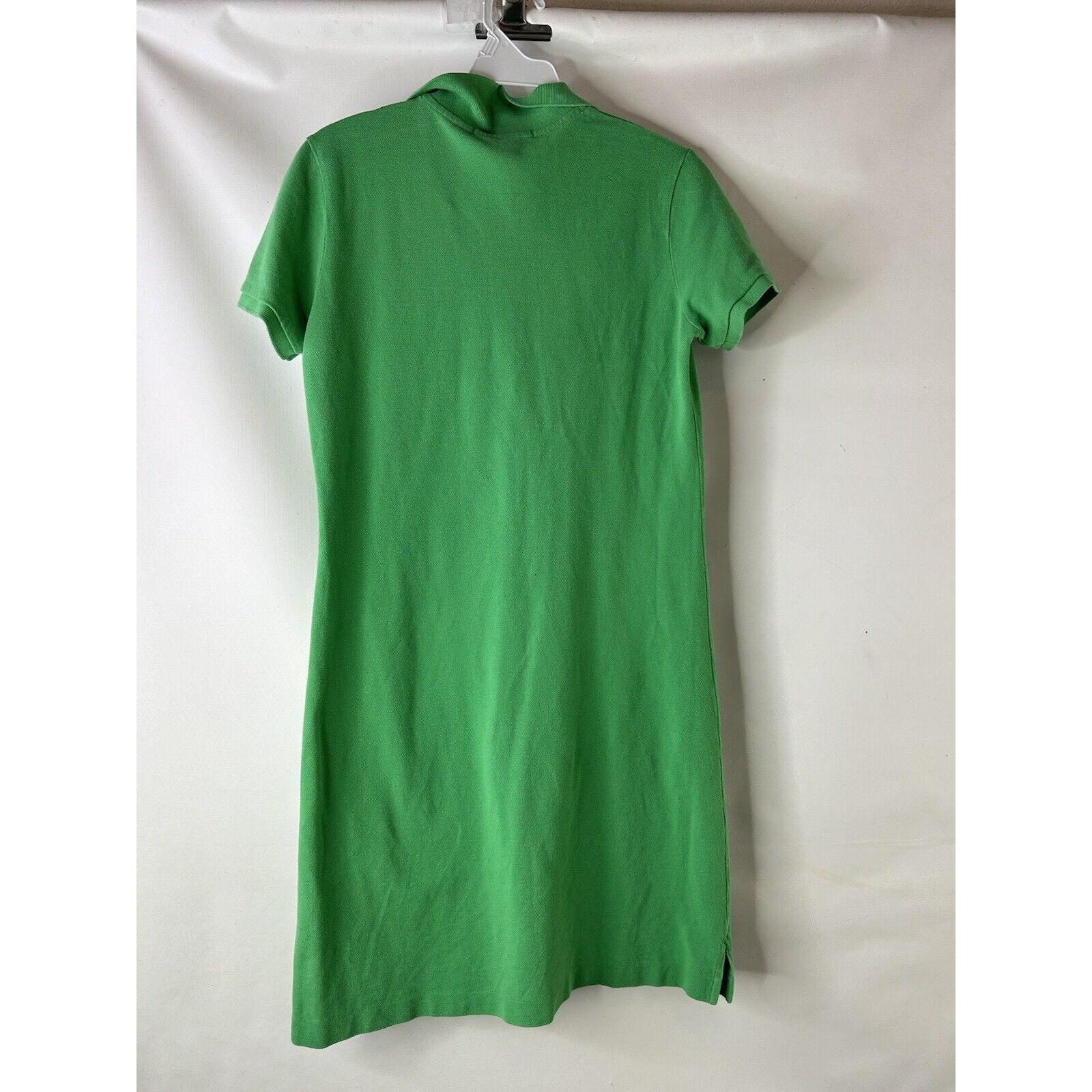 slim fit dress slacks Simkhai Page Green Contrast Knit Polo Mini Dress main image 1