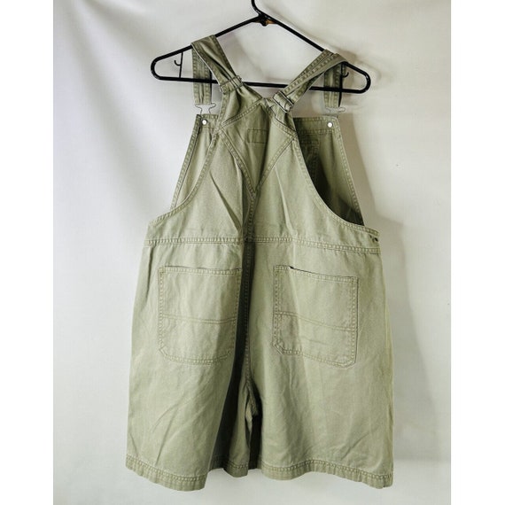 Y2K Womens XL Baggy Cargo Chino Cotton Short Bib … - image 4