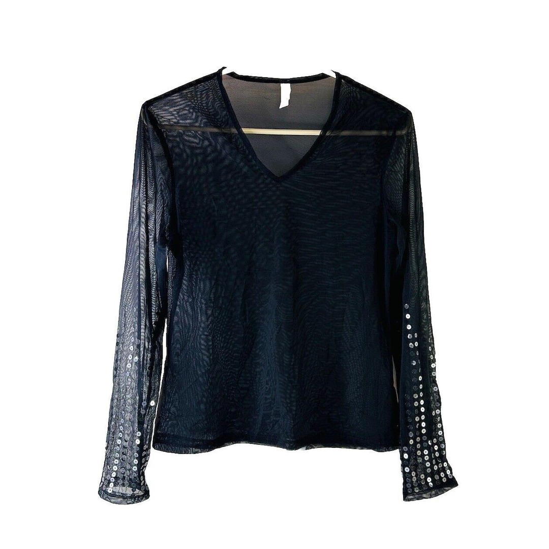 Chemise ornée de mailles transparentes moyennes Victorias Secret