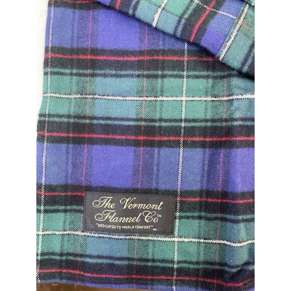 NOS 90s Womens Large India Madras Plaid Flannel C… - image 2