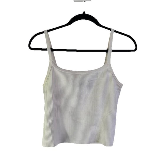 Y2K Abercrombie & Fitch Ribbed Spaghetti Cami Tank Shirt Womens