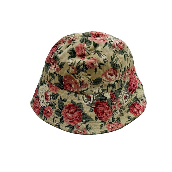 Vintage Floral Pattern Furry Bucket Hat – SugarAndVapor