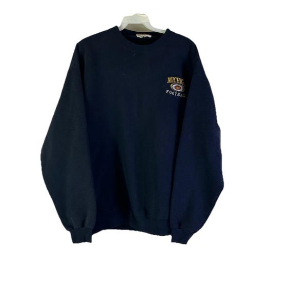 90s Michigan Football Crewneck Sweatshirt Stitched Faded Mens Large, Vintage Michigan Crewneck Sweatshirt, Michigan Football Sweatshirt