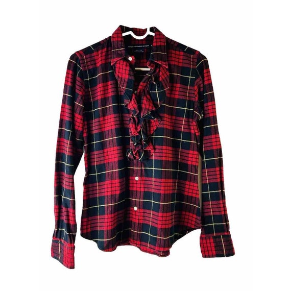 90s Ralph Lauren Womens 8 Tartan Plaid Frilly Ruffled Flannel Button Shirt, Ralph Lauren Womens Button Shirt, Womens Flannel Button Shirt - Etsy 90s Ralph Lauren Womens 8 Tartan Plaid Frilly Ruffled Flannel Button Shirt, Ralph Lauren Womens Button Shirt, Womens Flannel Button Shirt - Etsy