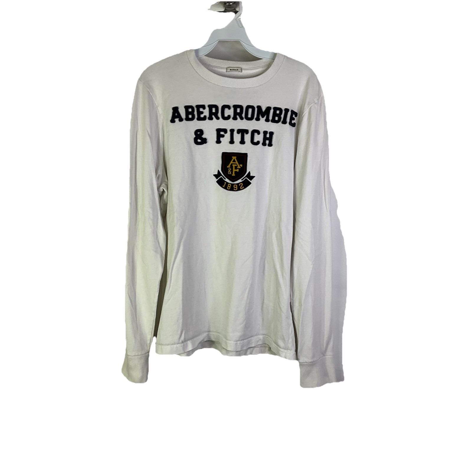 Y2K Abercrombie & Fitch Mens 2XL Spell Out Muscle Fit Shirt
