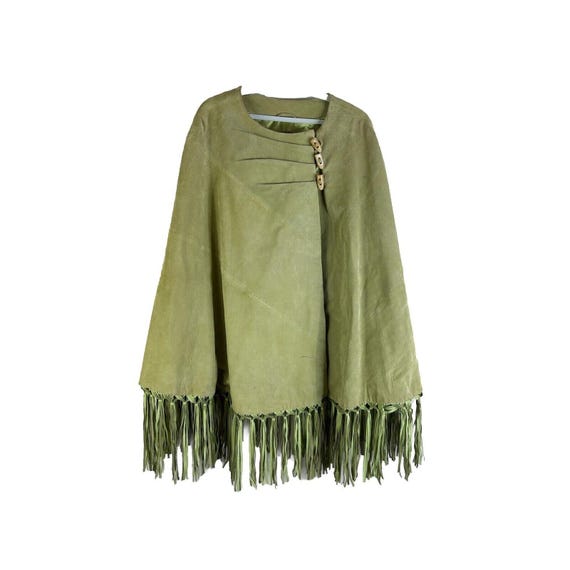 Vintage fringes leather cape - Gem Vintage fringes leather cape - Gem