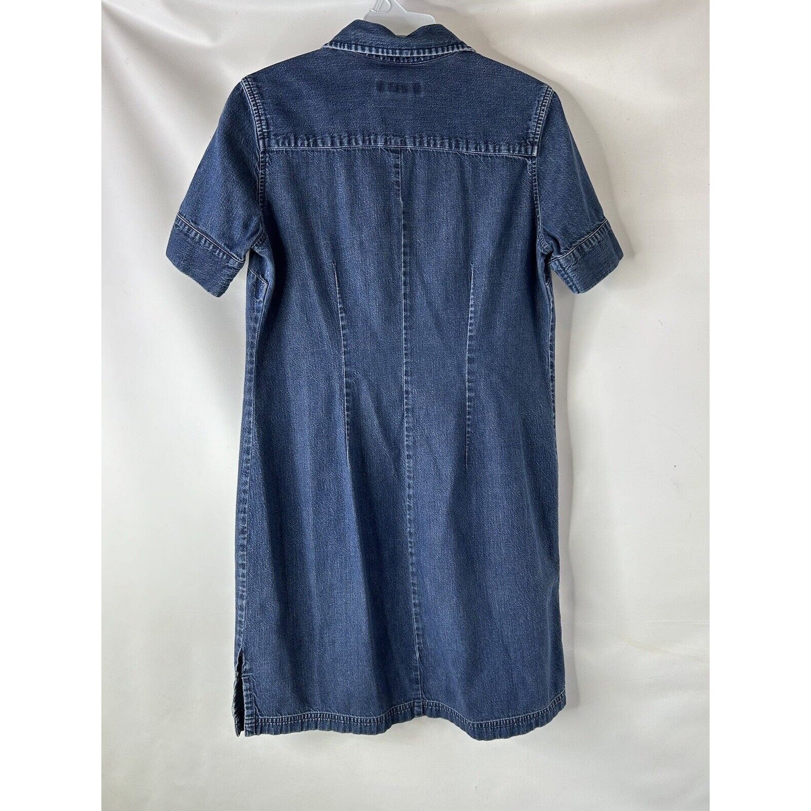 white christmas dresses Eddie Bauer Denim Flare Shirtdress S/M main image 1