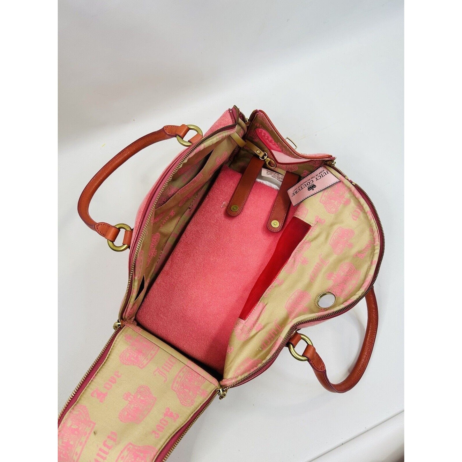 Y2K Juicy Couture Spell Out Pet Dog Carrier Bag Pink, Vintage Juicy