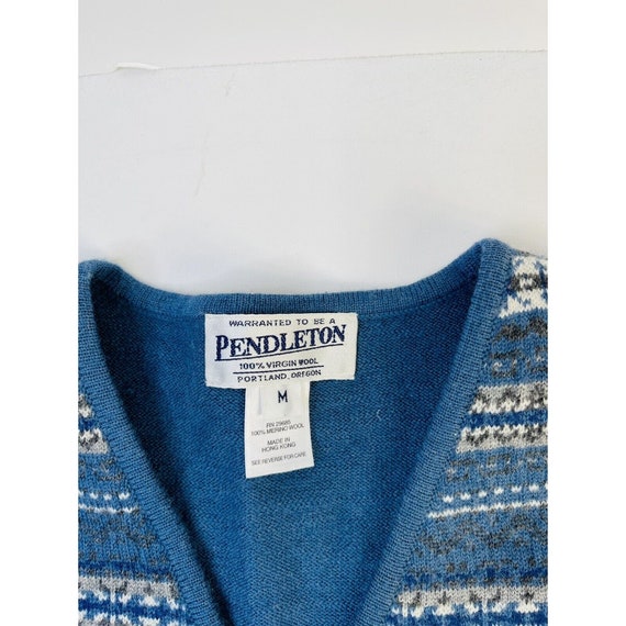 90s Pendleton Womens Medium Merino Wool Fair Isle… - image 2