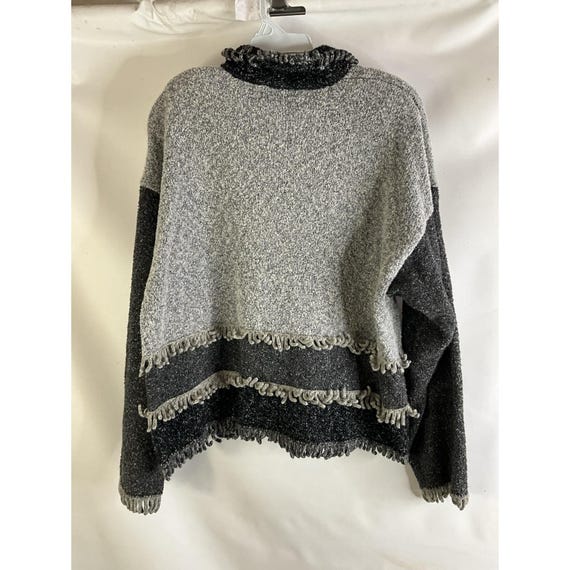 90s Design Options Womens Large Color Block Fring… - image 6