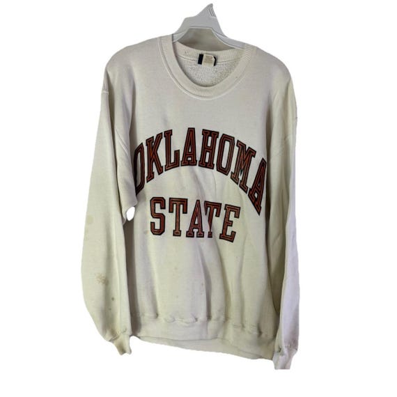 90s Jansport Oklahoma State Thrashed Crewneck Sweatshirt 2XL, Vintage Jansport Sweatshirt, Oklahoma State Crewneck Sweatshirt,