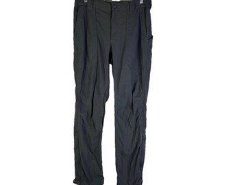 90s L.L. Bean Mens Small Nylon Hiking Trail Cargo Pants Gray, L.L. Bean Mens Pants, Vintage Nylon Hiking Pants, Mens Cargo Pants