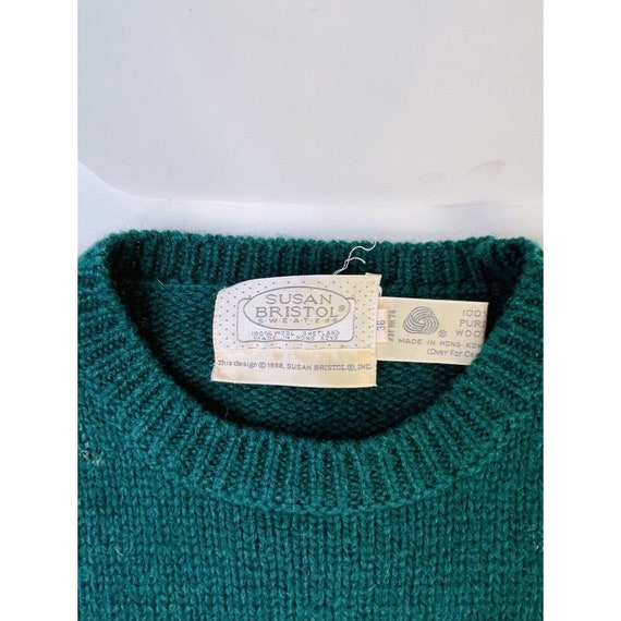 80s Womens Medium Hand Knit Cowichan Wool Pheasan… - image 5