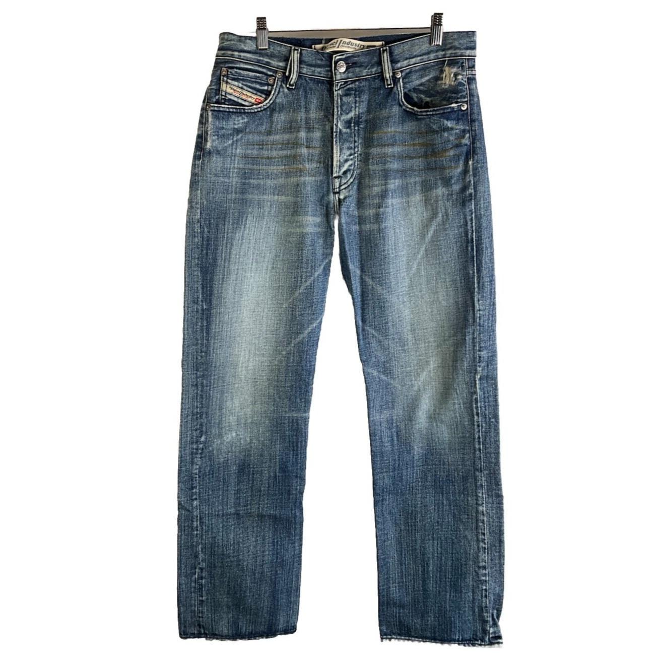 パンツ diesel ripped flared denim Y2K swag 00s Y2K Diesel KRATT Distressed Faded Button Fly Denim Jeans Mens
